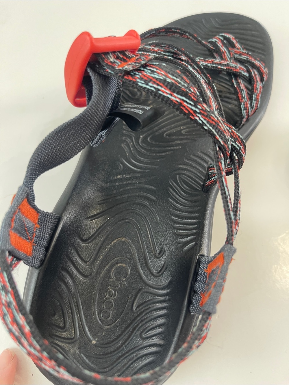 CHACO Womens Size 8 Bristle Cherry SANDALS Water Hike Outdoor - Picture 6 of 7